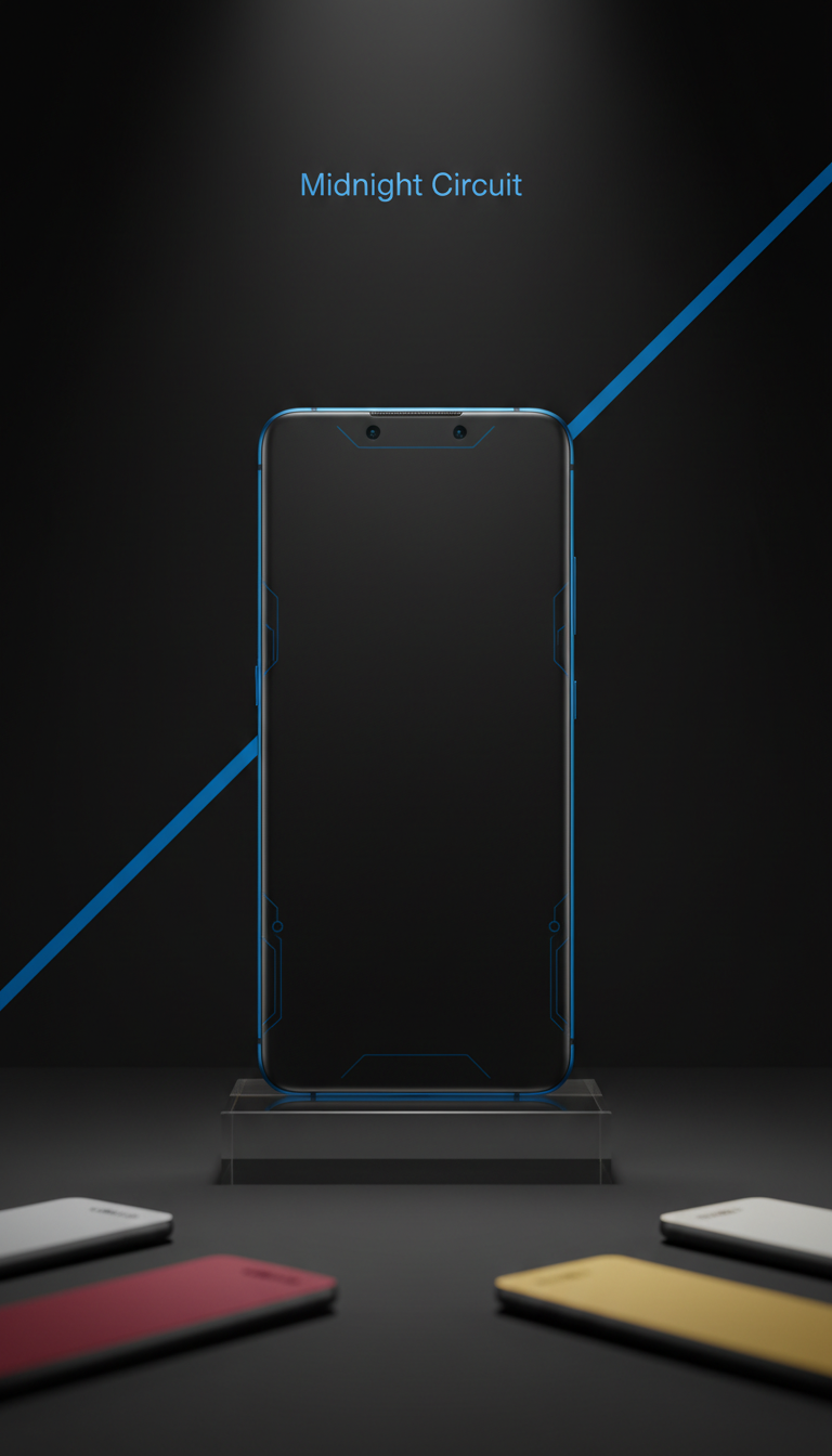 Keramik-Smartphone mit Electric Blue Akzenten