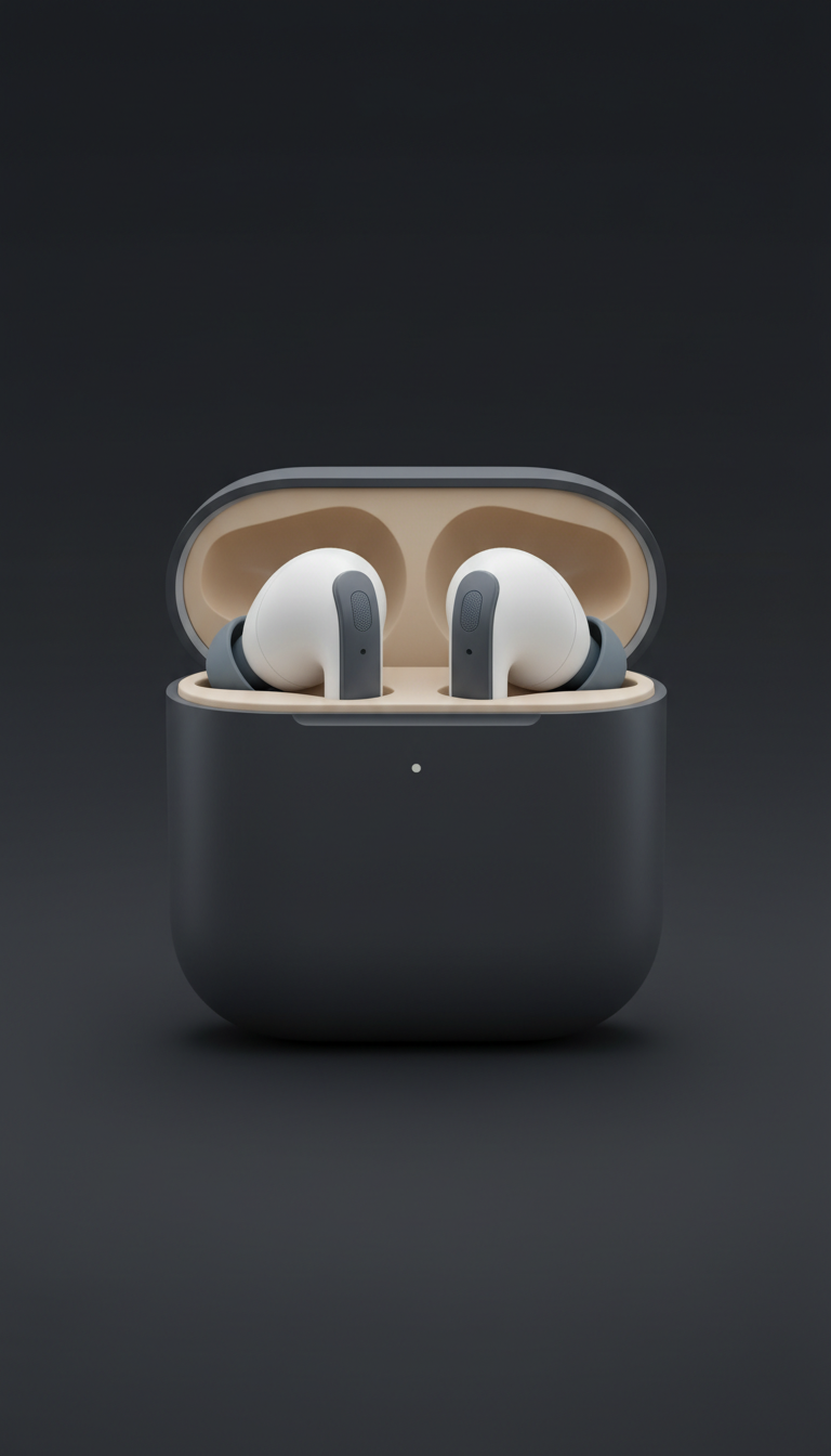 Kabellose Noise-Cancelling In-Ear-Kopfhörer mit Ladecase