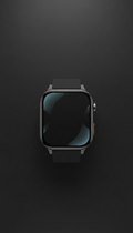 Minimalistische Aluminium-Smartwatch mit OLED-Display