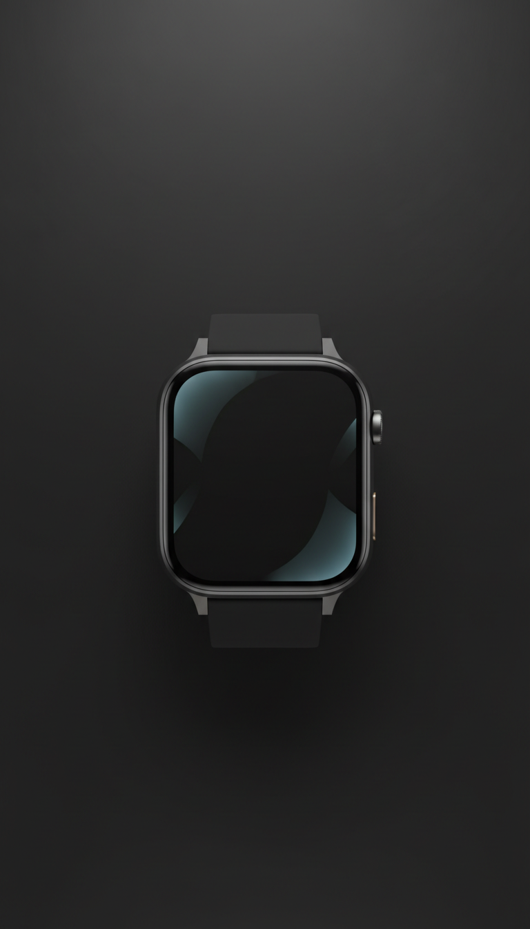 Minimalistische Aluminium-Smartwatch mit OLED-Display